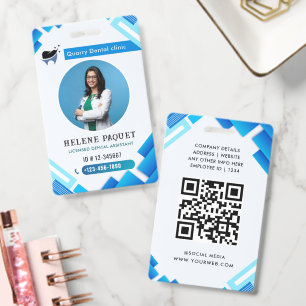 Personalized Dental Staff Name Badge with