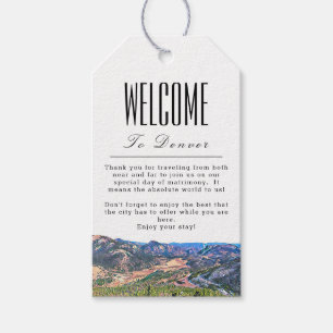 Personalized Denver Colorado Welcome Gift Tag