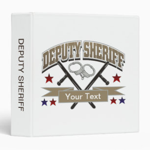 Personalized Deputy Sheriff Binder