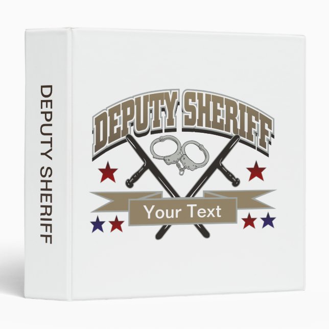 Personalized Deputy Sheriff Binder (Front/Spine)