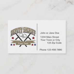 Personalized Deputy Sheriff Business Card