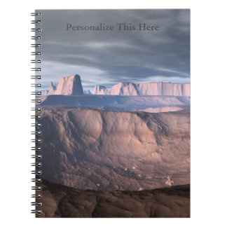 Personalized Desert of Ode Spiral Notebook