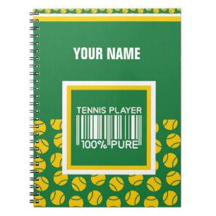 Personalized Design for Tennis players, coaches... Notebook