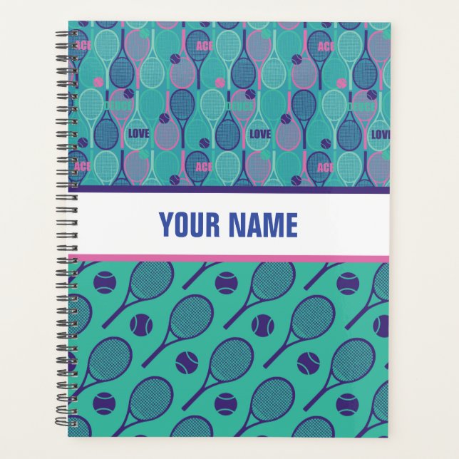 Personalized Design for Tennis players, coaches... Planner (Front)