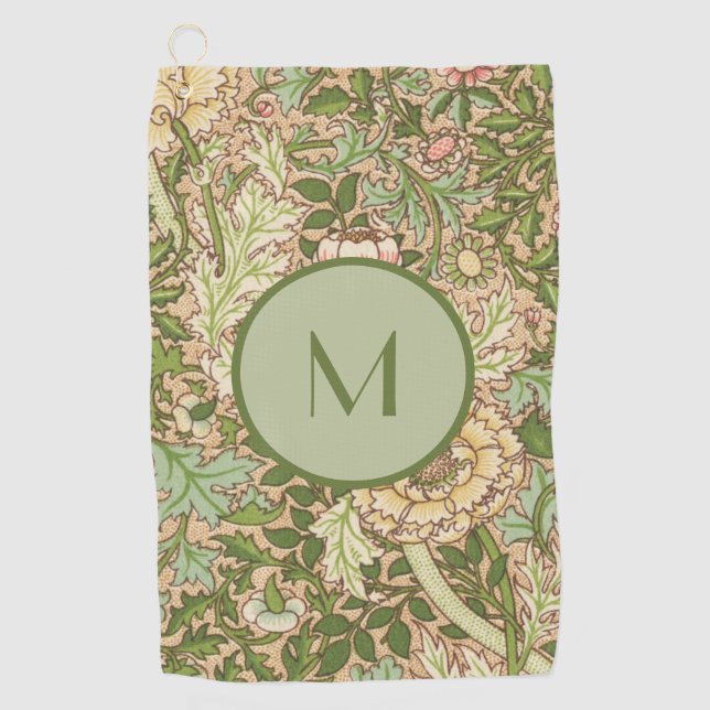 Personalized Design William Morris Pattern   Golf Towel (Front)