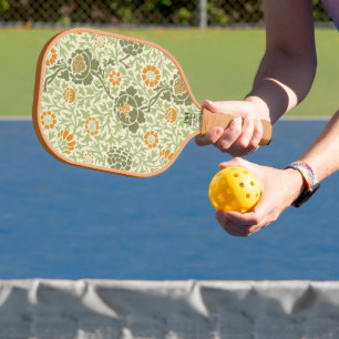 Personalized Design William Morris Pattern   Pickleball Paddle