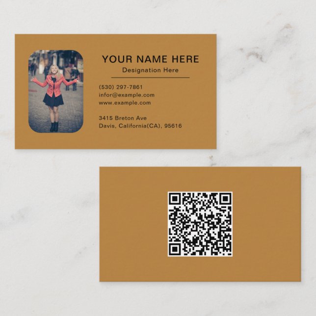 Personalized Design with Photo Professional Business Card (Front/Back)