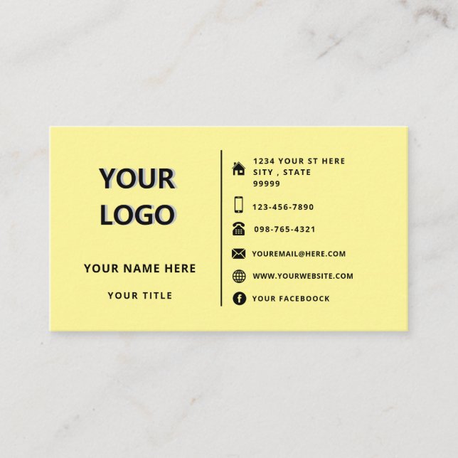 Personalized Design Your Own Business Card (Front)