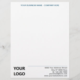 Personalized Design Your Own Business Letterhead
