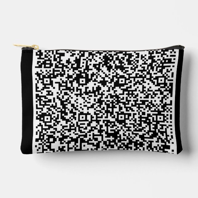 Personalized Design Your Own QR Code Accessory Pouch (Front)