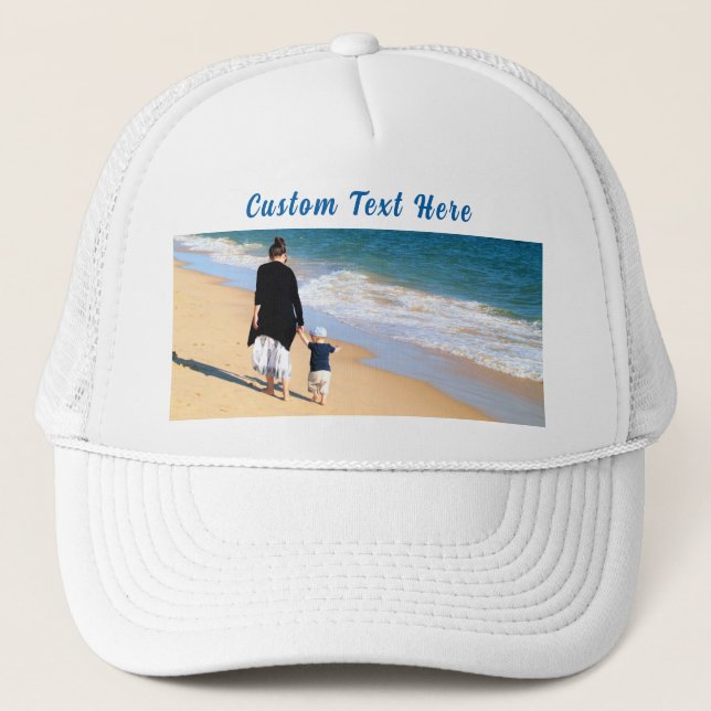 Personalized Design Your Photo Hat Custom Text (Front)