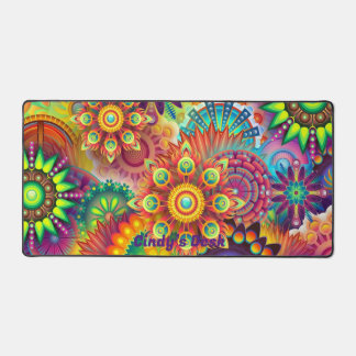 Personalized Desk Mat, Desk mat, Mandala Desk Mat, Mat