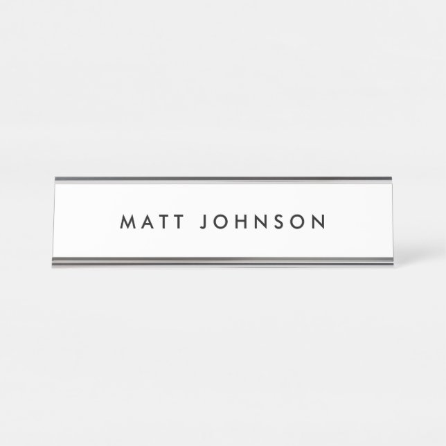 Personalized Desk Name Plate (Front)