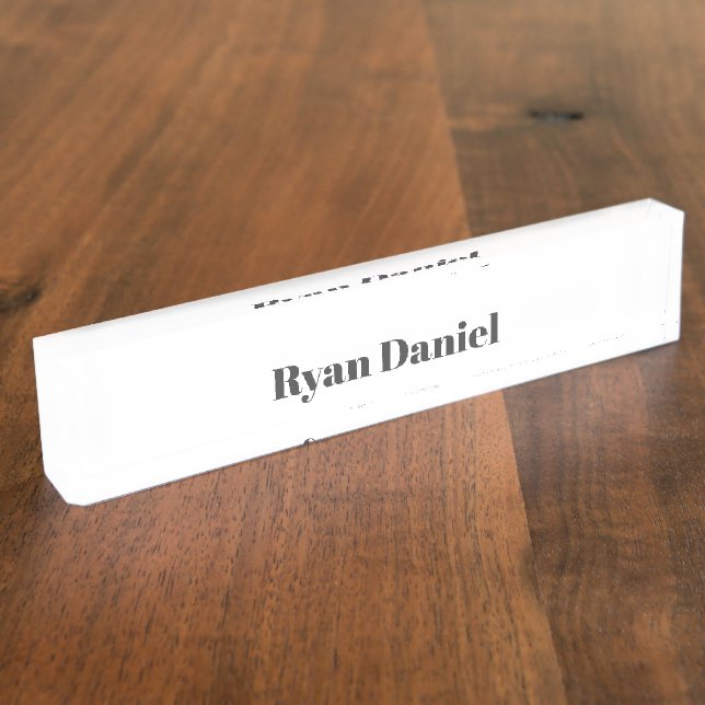 Personalized Desk Name Plate (Side)