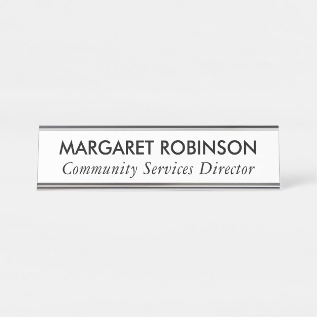 PERSONALIZED DESK NAME PLATE (Front)