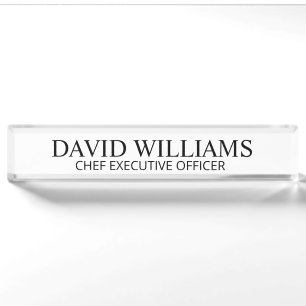 Personalized Desk Name Plate, Custom Office Name Nameplate