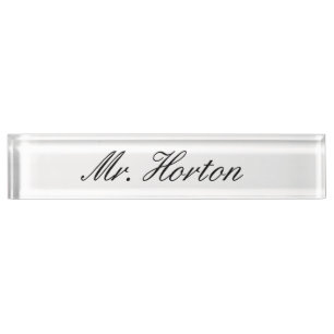 Personalized Desk Nameplate