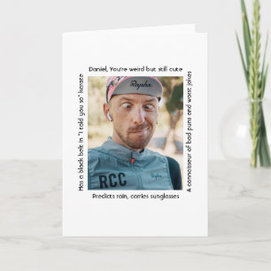 Personalized Details Funny Characteristics Traits  Card