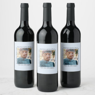 Personalized Details Funny Characteristics Traits  Wine Label