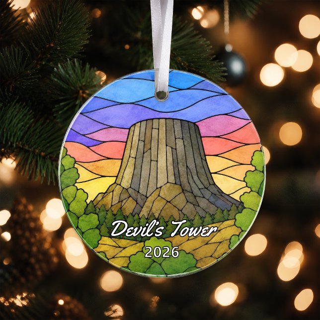 Personalized Devil’s Tower National Monument Acryl Ornament (Creator Uploaded)