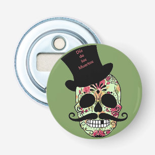 Personalized Dia de los Muertos Bottle Opener