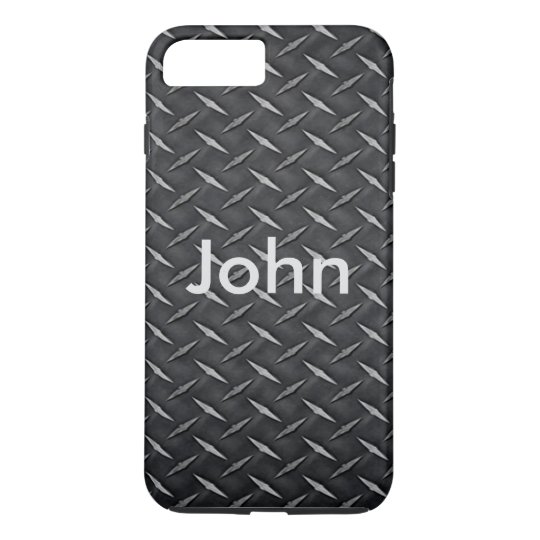 Personalized Diamond Metal Plate iPhone 7 Case