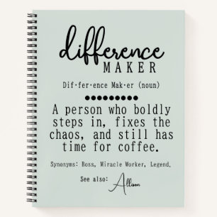 Personalized Difference Maker Definition Journal