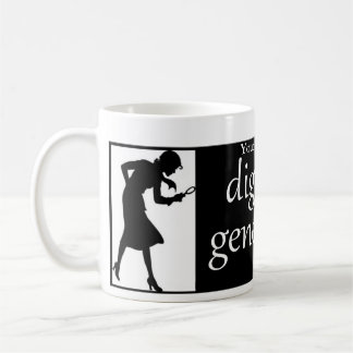 Personalized digging genealogy mug
