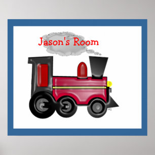 Personalized Dimensional Train Art Poster