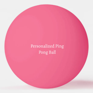 Personalized Dimensions 1.57" Pink Ping Pong Ball