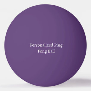 Personalized Dimensions 1.57" Purple Ping Pong Ball