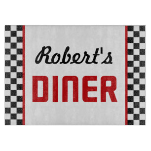 Personalized Diner Cutting Board