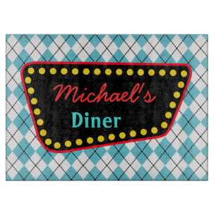 Personalized Diner Cutting Board