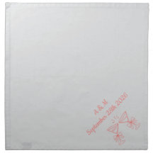Personalized dinner napkins for your wedding
