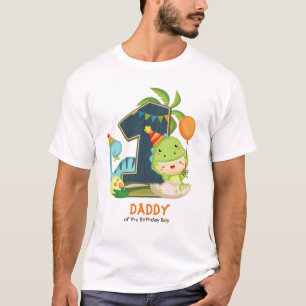 Personalized Dino Birthday Tshirt for Daddy