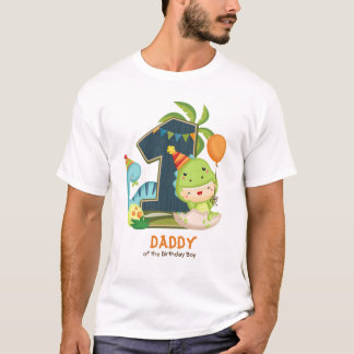 Personalized Dino Birthday Tshirt for Daddy