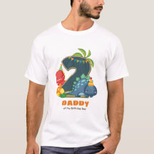 Personalized Dino Birthday Tshirt for Daddy