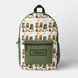 Personalized Dino-Mite-Athlete Printed Backpack