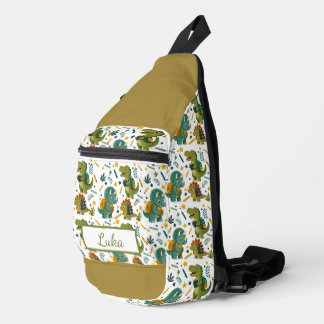 Personalized Dino-Mite Student Back To School Sling Bag