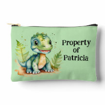 Personalized Dino Pouch Bag -Print Cut Sew Bag