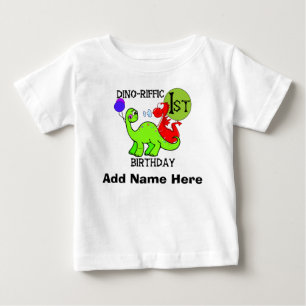 Personalized Dinosaur 1st Birthday Tshirt