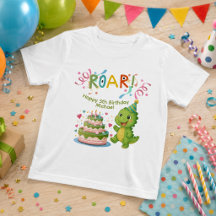 Personalized Dinosaur 5th Birthday T-Shirt
