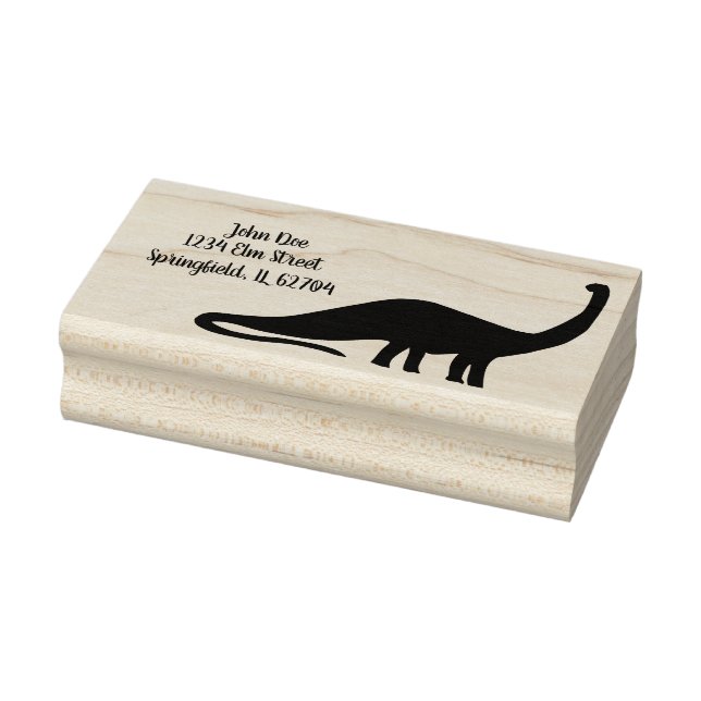 Personalized Dinosaur Address Stamp - Custom  (Stamp)