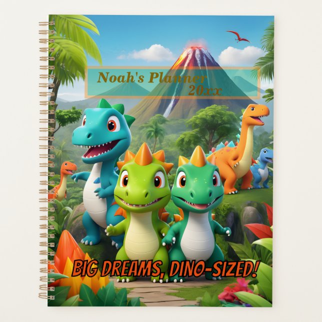Personalized Dinosaur Adventure Planner with Custo (Front)