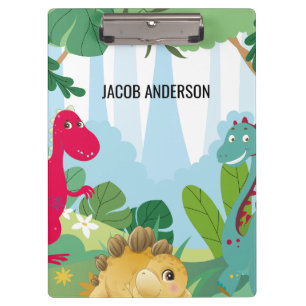 Personalized Dinosaur Back to School Name Clipboard