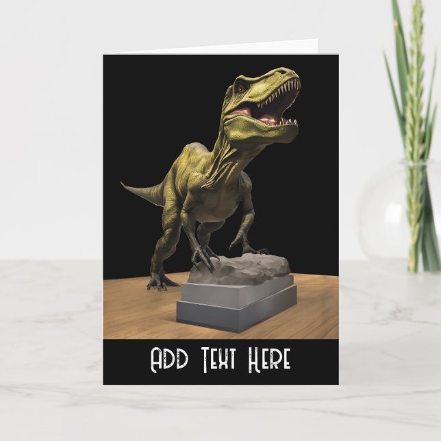 Personalized Dinosaur Card (Front)