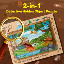 Personalized Dinosaur Detective Object Hunt Kids