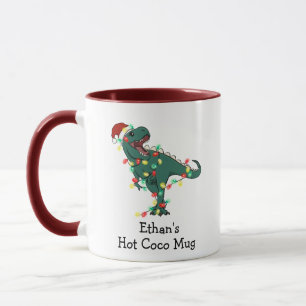 Personalized Dinosaur Hot Coco Mug