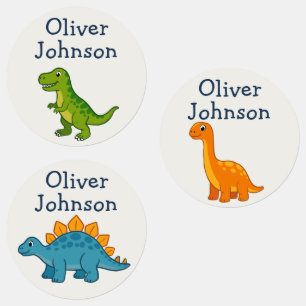 Personalized Dinosaur Kids Name School