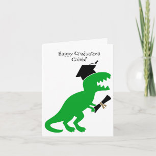 Personalized Dinosaur Kindergarten Graduation  Card